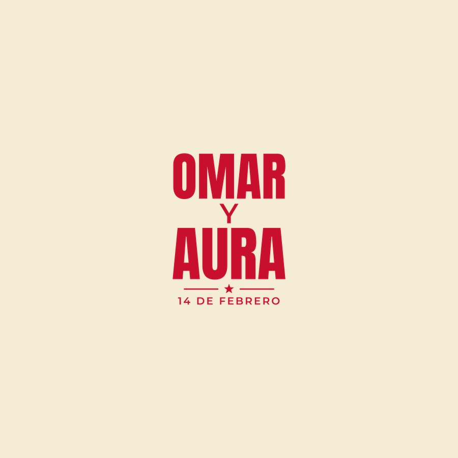 Omar y Aura 14 de febrero couple tee by On Deck Co.