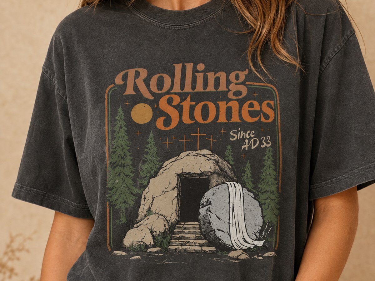 Rolling Stones since AD 33 empty tomb tee