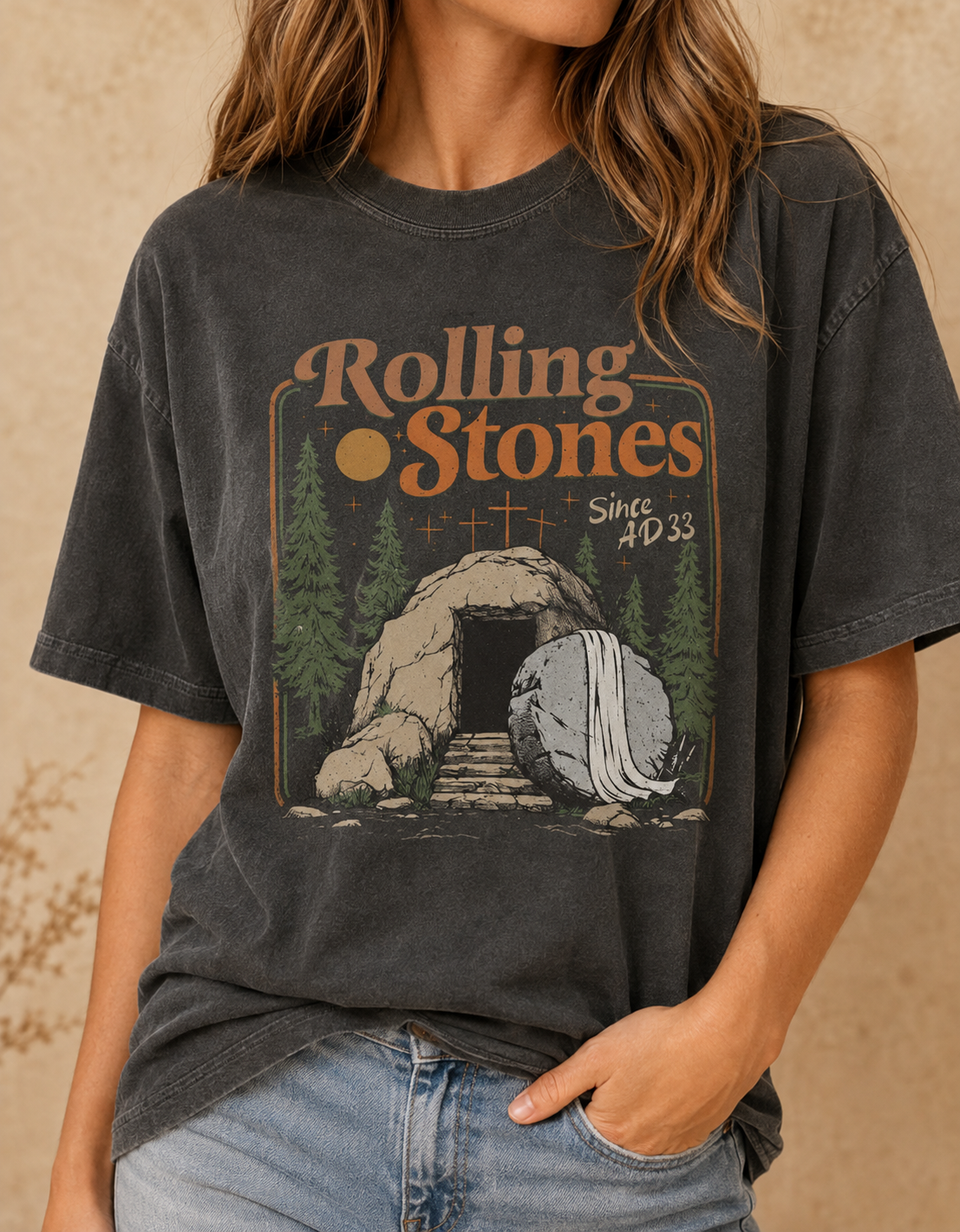 Rolling Stones since AD 33 empty tomb tee