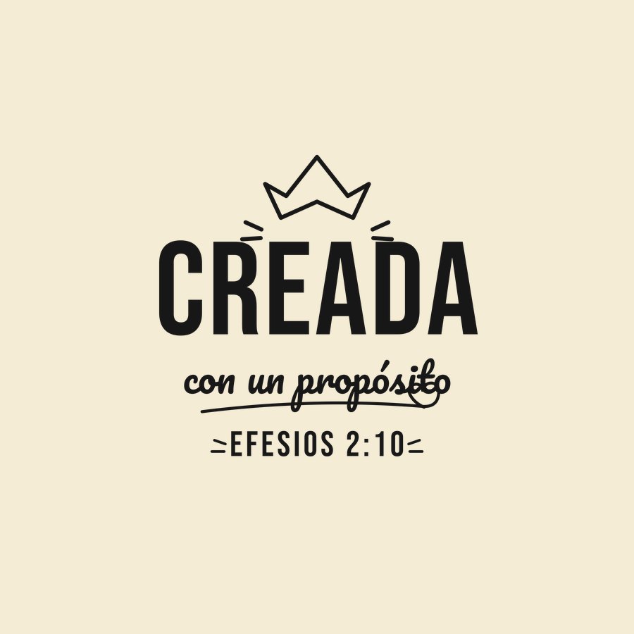 Created With Purpose Spanish statement tee design