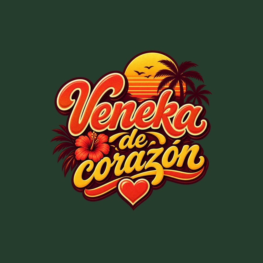 Veneka de Corazon Venezuelan party tee design