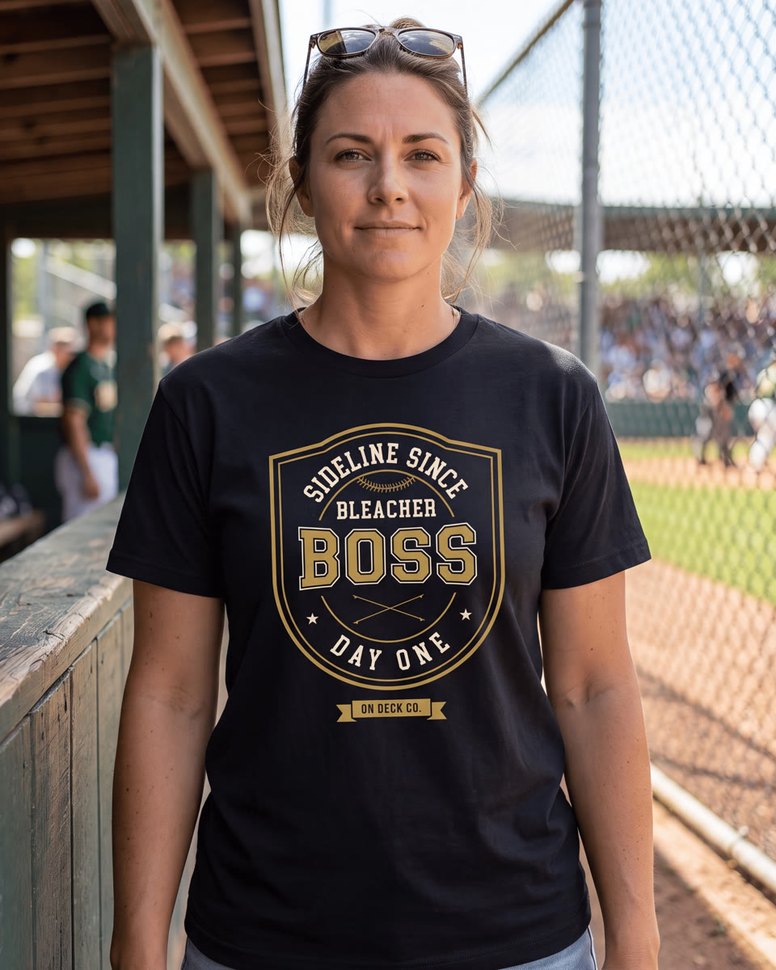 On Deck Co. Bleacher Boss tee at the dugout
