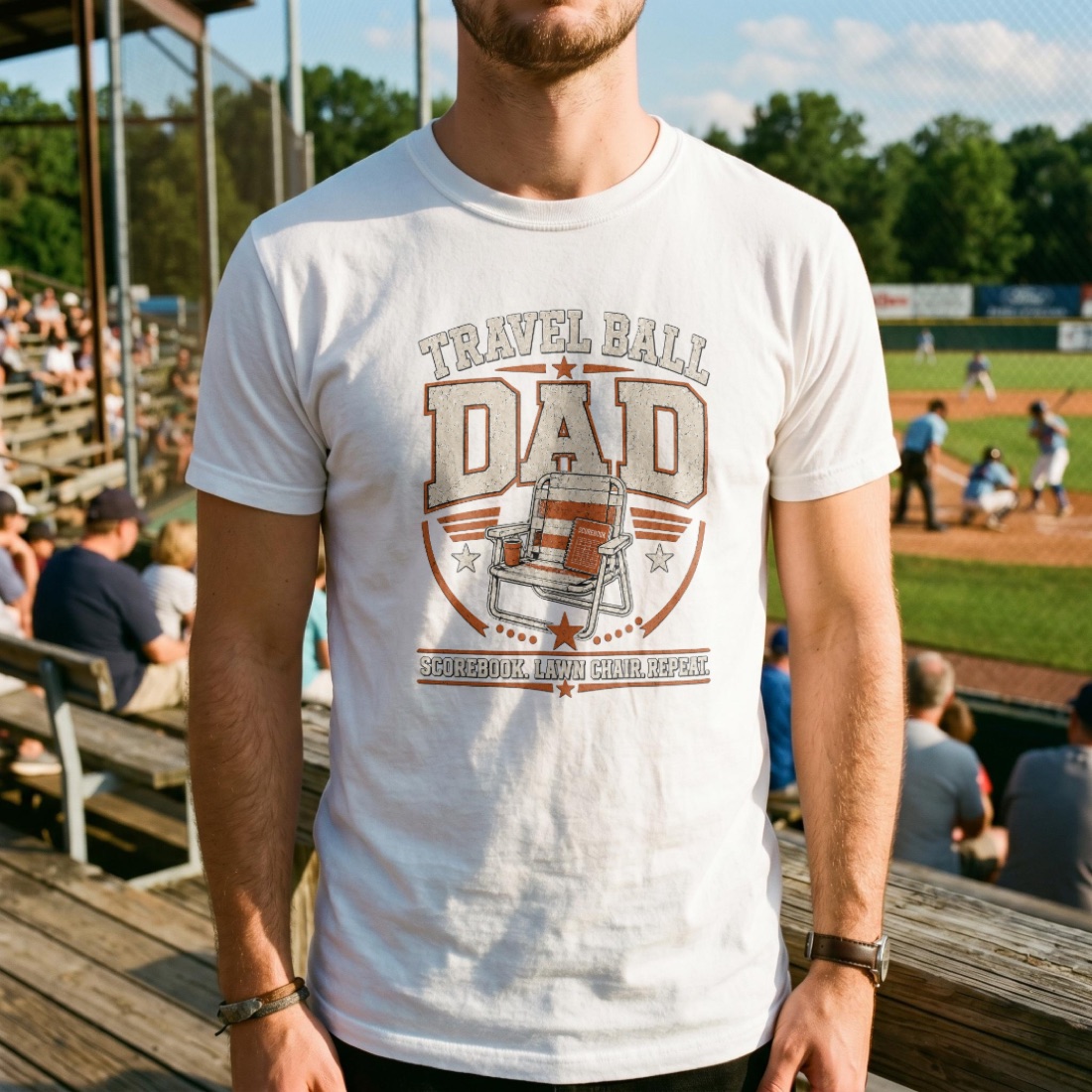 Travel Ball Dad tee