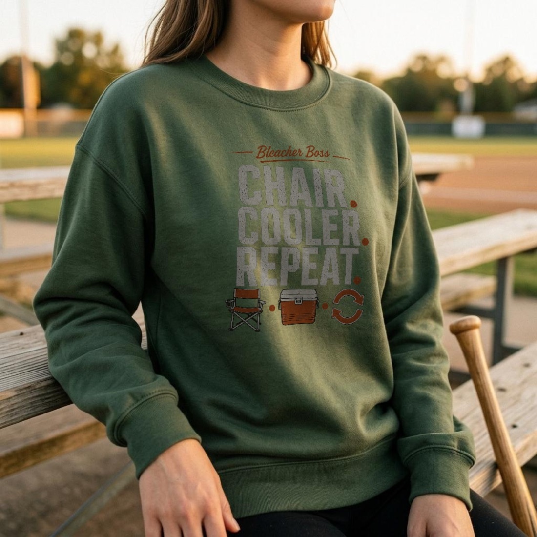 Chair Cooler Repeat crewneck