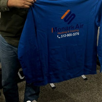 Custom Monark long sleeve with company logo