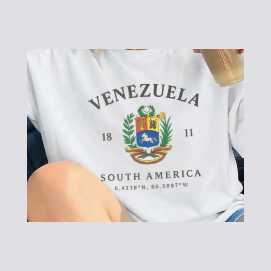 Venezuela coat of arms tee pressed by On Deck Co.